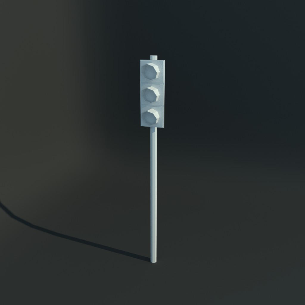 Low Poly Traffic Light preview image 2